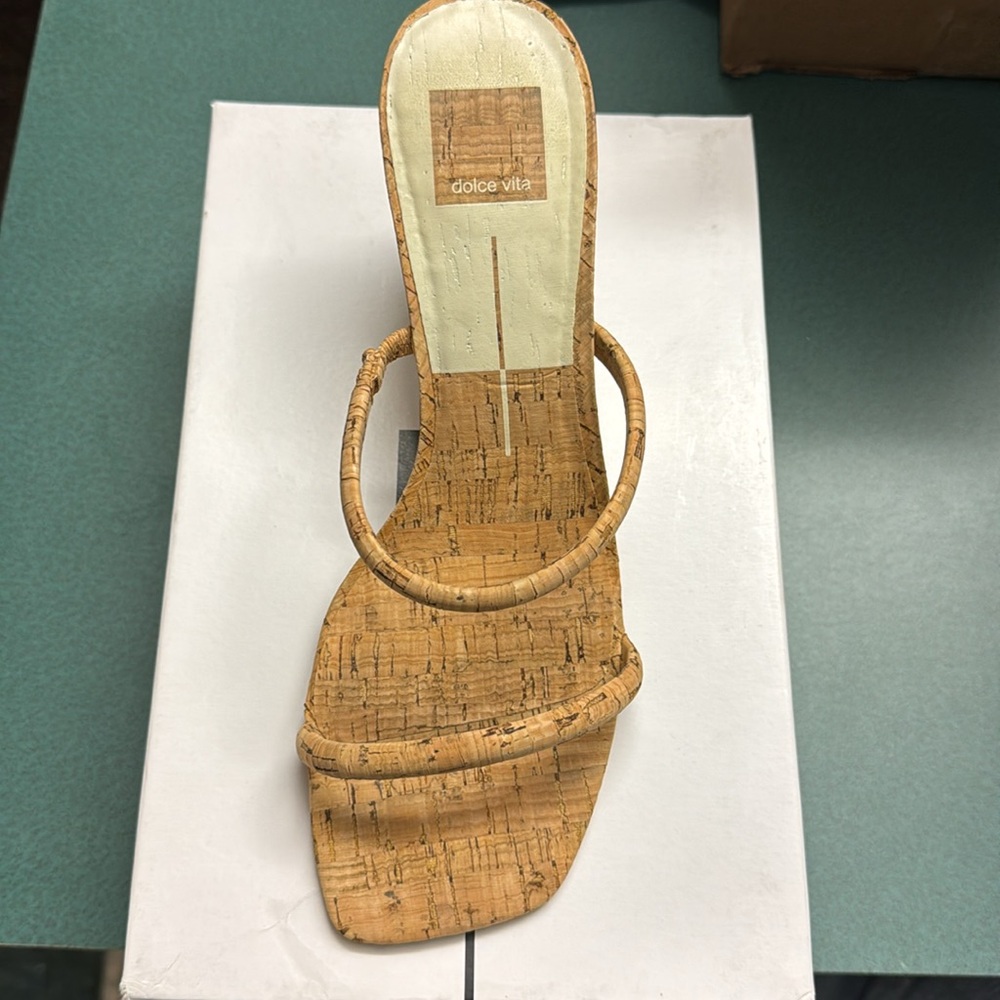 Cork High Heel Sandals - Picture 3 of 4
